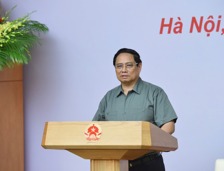 Thủ tướng Phạm Minh Chính phát biểu chỉ đạo hội nghị.
