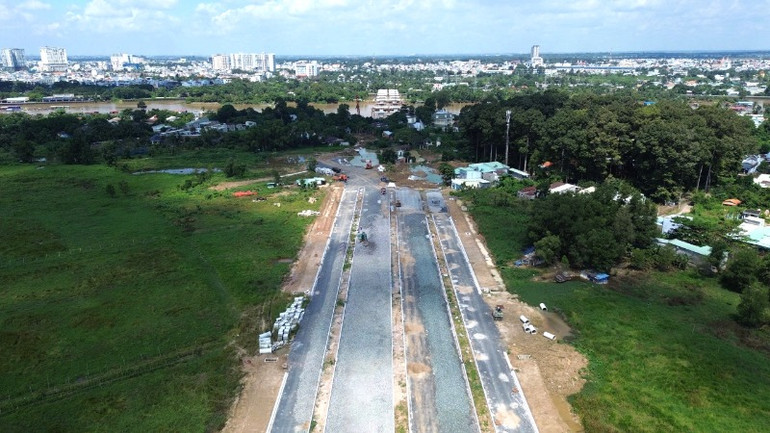 Dự án đường Trục trung tâm thành phố Biên Hòa đã chậm tiến độ 500 ngày.