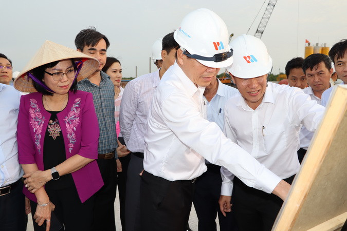 Lãnh đạo tỉnh Đồng Nai kiểm tra tại Dự án cảng Phước An.