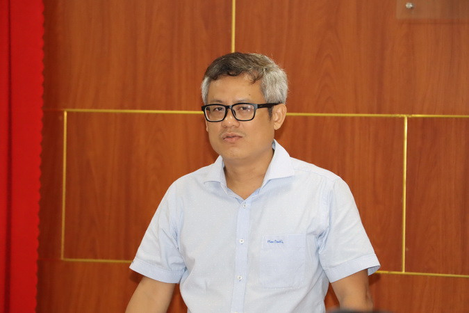 Giám đốc Sở Thông tin và Truyền thông Đồng Nai Tạ Quang Trường phát biểu tại buổi họp báo.