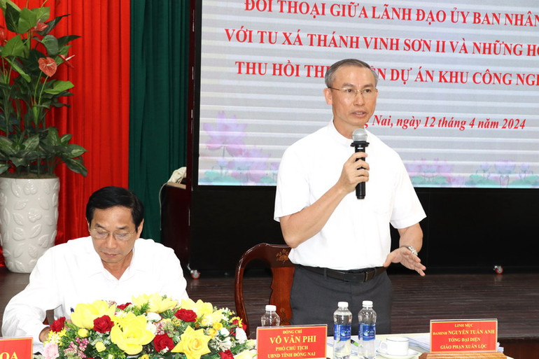 Linh mục Nguyễn Tuấn Anh mong muốn chính quyền các cấp sớm giải quyết vướng mắc mặt bằng ở khu công nghiệp Hố Nai.
