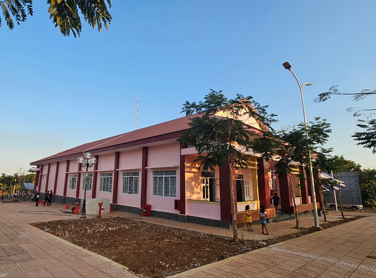 Công trình Nhà văn hóa dân tộc Chơ Ro tại phường Bảo Vinh, thành phố Long Khánh.