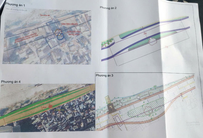 Bản vẽ thiết kế 4 phương án để bảo tồn biệt thự cổ.