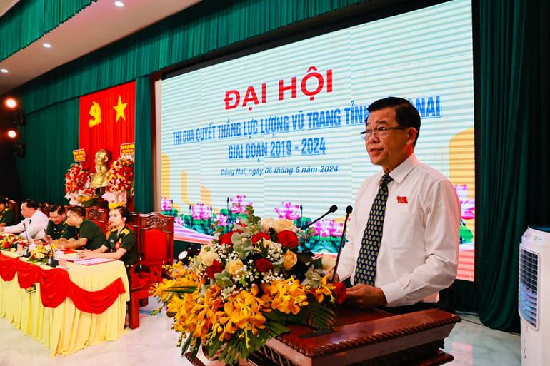 Bí thư Tỉnh ủy Đồng Nai Nguyễn Hồng Lĩnh phát biểu chỉ đạo Đại hội. Bí thư Tỉnh ủy Đồng Nai Nguyễn Hồng Lĩnh phát biểu chỉ đạo Đại hội.