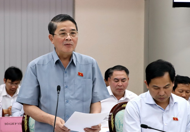 Phó Chủ tịch Quốc hội Nguyễn Đức Hải phát biểu kết luận buổi giám sát.