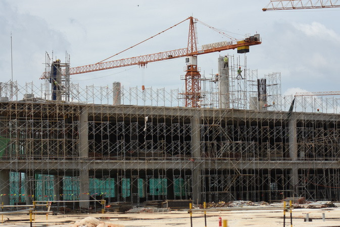 Nhà ga hành khách sân bay Long Thành đang được đẩy nhanh tiến độ.