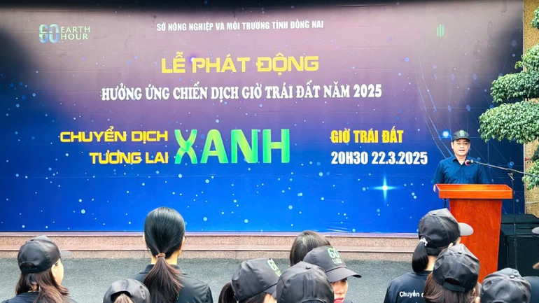 Phó Giám đốc Sở Nông nghiệp và Môi trường Đồng Nai Trần Trọng Toàn phát biểu tại lễ phát động. Phó Giám đốc Sở Nông nghiệp và Môi trường Đồng Nai Trần Trọng Toàn phát biểu tại lễ phát động.