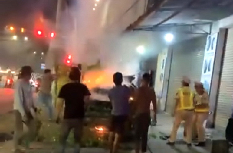 Hiện trường vụ việc.