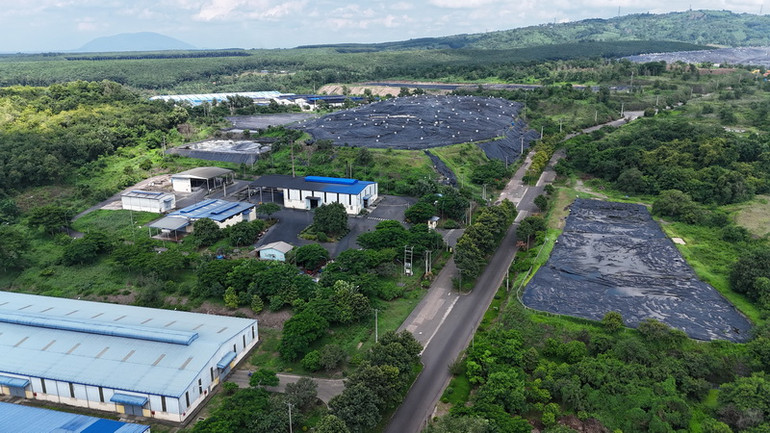 Khu xử lý chất thải Quang Trung đang xử lý chất thải lớn nhất tỉnh Đồng Nai.