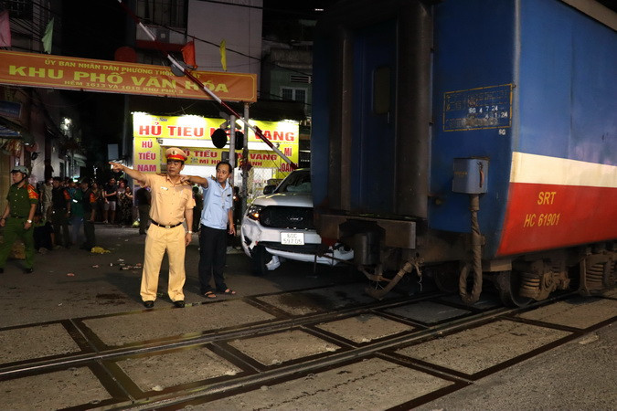 Hiện trường vụ tai nạn.