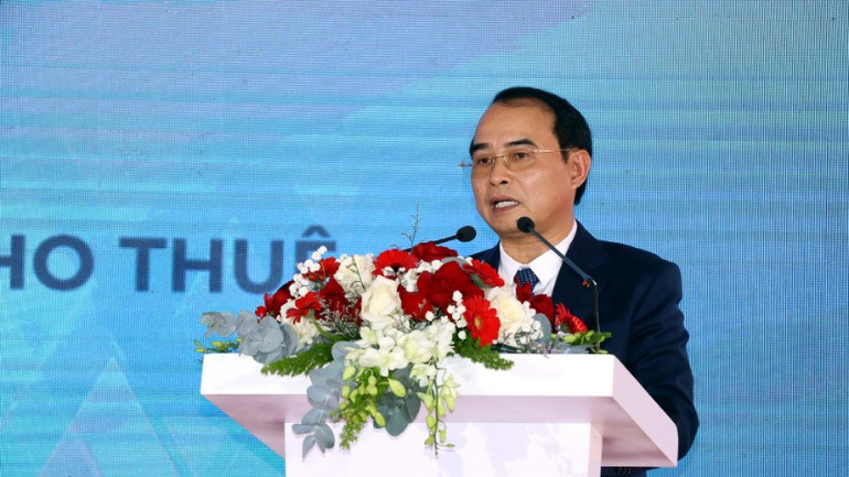 Ông Nguyễn Văn Bình, Chủ tịch Hội đồng Quản trị Công ty cổ phần Tập đoàn Việt Pháp phát biểu tại sự kiện.