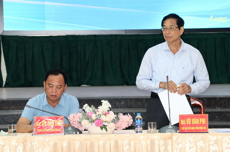 Phó Chủ tịch Ủy ban nhân dân tỉnh Đồng Nai Võ Văn Phi đề nghị cụ thể đường găng thực hiện dự án.