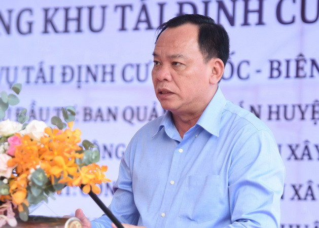 Quyền Chủ tịch Ủy ban nhân dân tỉnh Đồng Nai Võ Tấn Đức phát biểu tại Lễ khởi công.