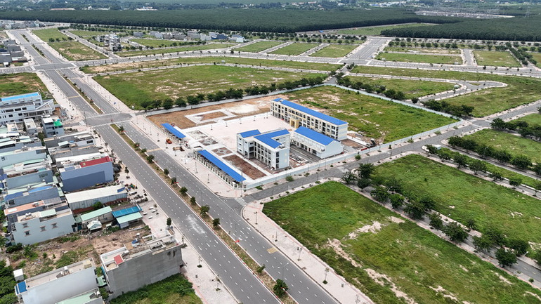 Một góc khu tái định cư Lộc An-Bình Sơn, huyện Long Thành.