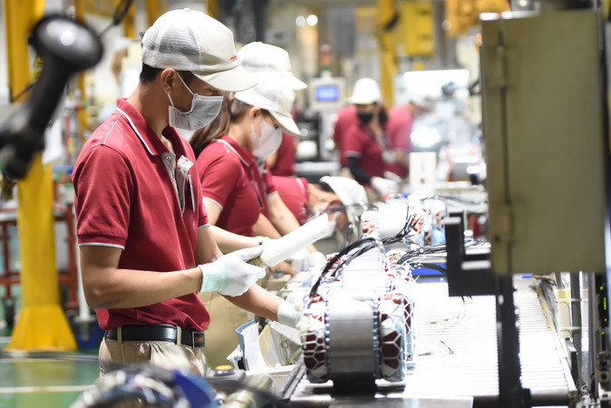 Sản xuất tại một doanh nghiệp FDI trong khu công nghiệp Amata, thành phố Biên Hòa, tỉnh Đồng Nai.