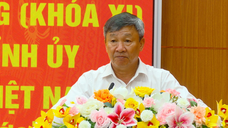 Phó Bí thư Thường trực Tỉnh ủy Đồng Nai Hồ Thanh Sơn phát biểu chỉ đạo tại hội nghị.