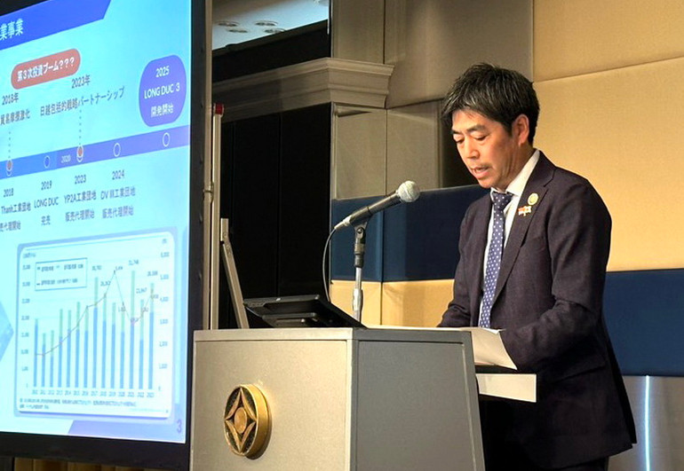 Đại diện một doanh nghiệp Nhật Bản đang đầu tư tại Đồng Nai chia sẻ kinh nghiệm.