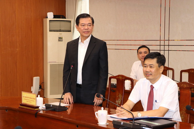 Bí thư Tỉnh ủy Đồng Nai Nguyễn Hồng Lĩnh phát biểu tại buổi lễ trao quyết định.