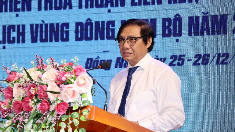 Phó Chủ tịch Ủy ban nhân dân tỉnh Đồng Nai Nguyễn Sơn Hùng phát biểu tại sự kiện.