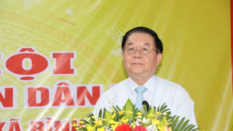 Đồng chí Trưởng Ban Tuyên giáo Trung ương Nguyễn Trọng Nghĩa phát biểu tại Ngày hội.