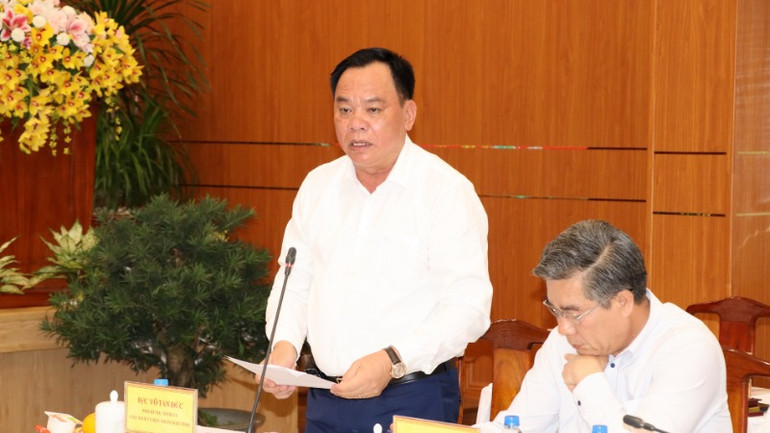 Chủ tịch Ủy ban nhân dân tỉnh Đồng Nai Võ Tấn Đức cho biết, đá xây dựng có thể đáp ứng nhu cầu cung cấp cho các dự án trọng điểm.