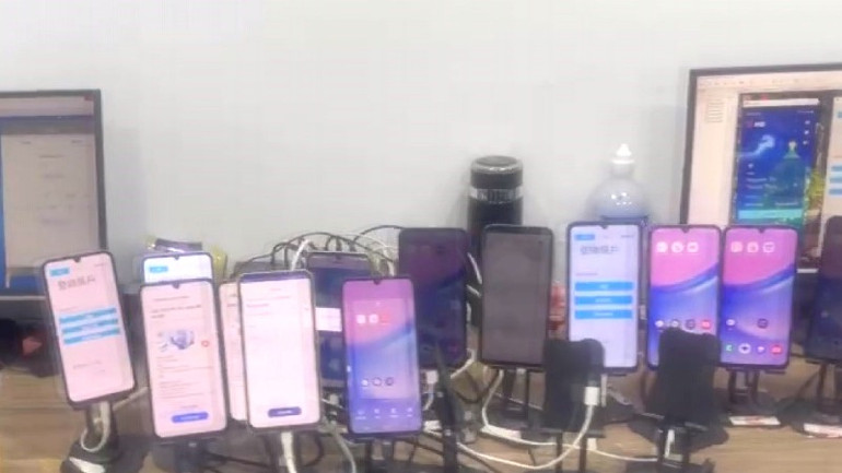 Tang vật do nhóm đối tượng thực hiện hành vi phạm tội.