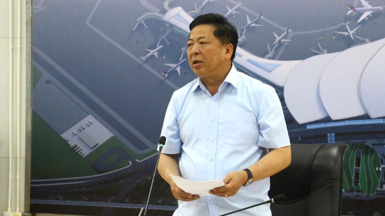 Bộ trưởng Xây dựng Trần Hồng Minh phát biểu tại buổi làm việc tại Ban Quản lý dự án sân bay Long Thành. Bộ trưởng Xây dựng Trần Hồng Minh phát biểu tại buổi làm việc tại Ban Quản lý dự án sân bay Long Thành.