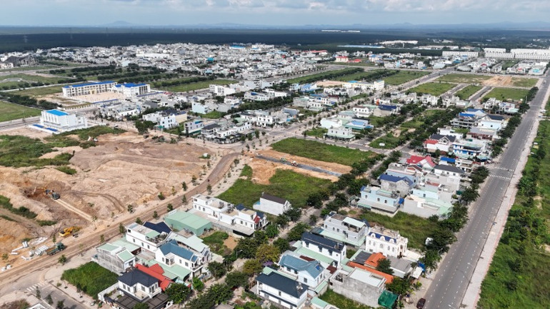 Một góc Khu tái định cư Lộc An-Bình Sơn của dự án sân bay Long Thành.