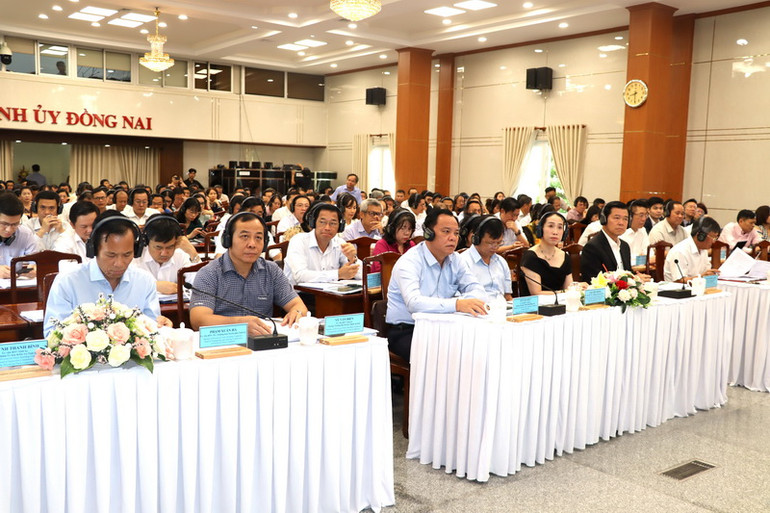 Hội nghị được tổ chức trực tuyến từ Tỉnh ủy Đồng Nai đến các đảng bộ trực thuộc.