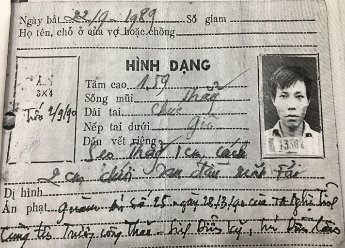 Lệnh truy nã Trương Văn Nam khi trốn trại.