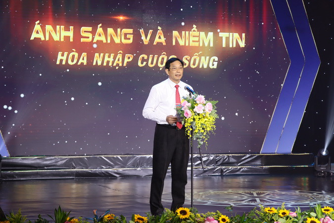 Phó Chủ tịch Ủy ban nhân dân tỉnh Đồng Nai Võ Văn Phi phát biểu tại chương trình.