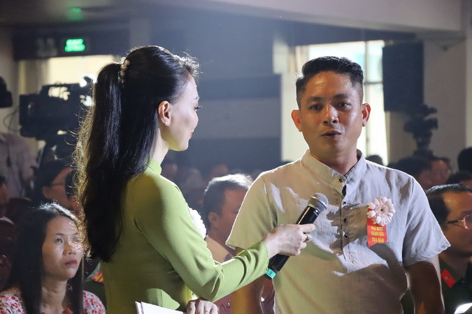 Một gương tiêu biểu về tái hòa nhập cộng đồng chia sẻ tại chương trình.