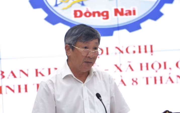 Phó Bí thư Thường trực Tỉnh ủy Đồng Nai Hồ Thanh Sơn phát biểu tại buổi làm việc.