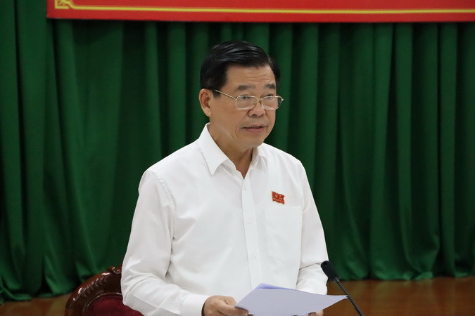 Bí thư Tỉnh ủy Đồng Nai Nguyễn Hồng Lĩnh phát biểu khai mạc hội nghị.