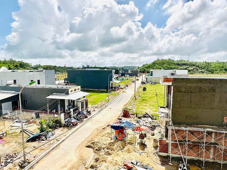 Một góc khu tái định cư Đập Cà Ninh.