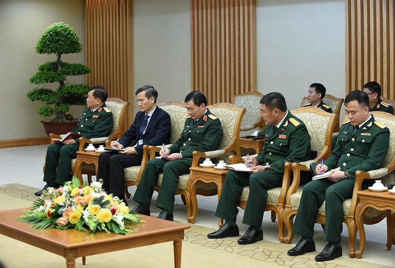 Đại diện lãnh đạo các bộ, ban ngành của Chính phủ Việt Nam tham dự buổi tiếp.