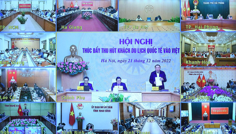 Hội nghị diễn ra dưới hình thức trực tuyến và trực tiếp.