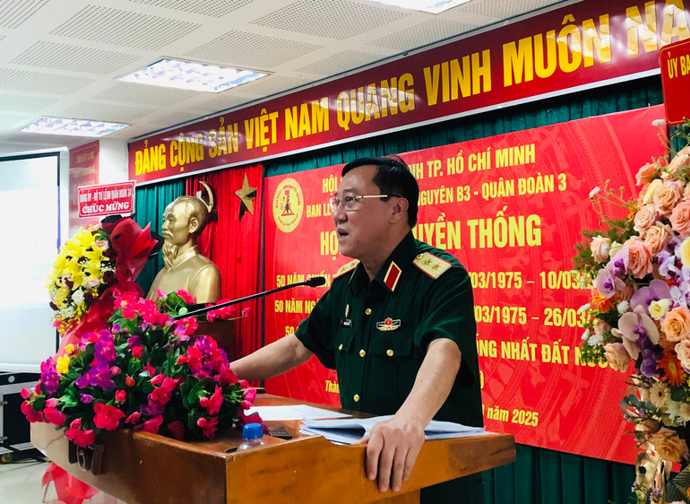 Trung tướng, PGS-TS Nguyễn Đức Hải, nguyên Tư lệnh Quân đoàn 3 phát biểu khai mạc Trung tướng, PGS-TS Nguyễn Đức Hải, nguyên Tư lệnh Quân đoàn 3 phát biểu khai mạc