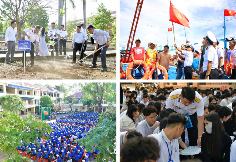 Chương trình “Hải quân Việt Nam làm điểm tựa cho ngư dân vươn khơi, bám biển” tại tỉnh Ninh Thuận và tuyên truyền biển đảo tại tỉnh Bình Phước được Lữ đoàn 955 thực hiện thường niên. Chương trình “Hải quân Việt Nam làm điểm tựa cho ngư dân vươn khơi, bám biển” tại tỉnh Ninh Thuận và tuyên truyền biển đảo tại tỉnh Bình Phước được Lữ đoàn 955 thực hiện thường niên.