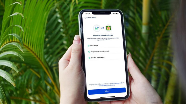 Triển khai xác thực định danh điện tử Zalopay trên nền tảng VNeID. Ảnh: Zalopay