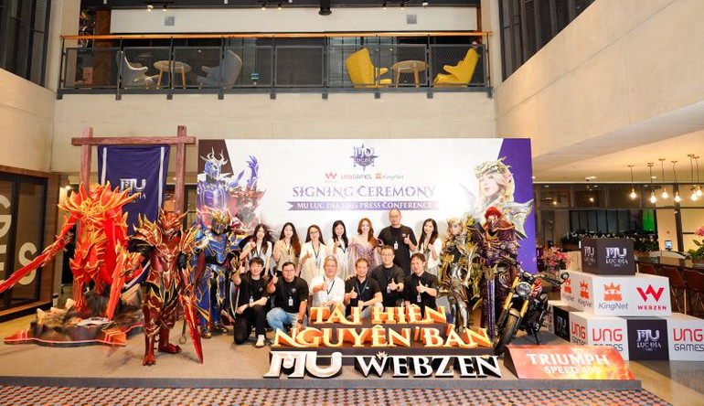 Lễ ký kết hợp tác và ra mắt MU Lục Địa VNG. Ảnh: VNGGames