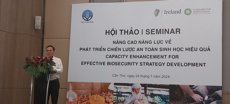 PGS, TS Phạm Kim Đăng – Phó Cục trưởng Chăn nuôi (Bộ Nông nghiệp và Phát triển nông thôn) phát biểu tại hội thảo.
