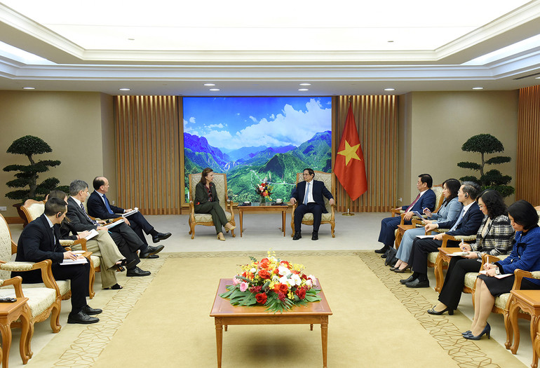 Quang cảnh buổi tiếp.