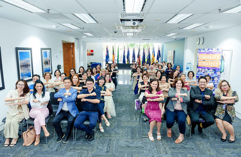 Các đại biểu tham dự sự kiện (Ảnh: Đại sứ quán Australia tại Việt Nam).