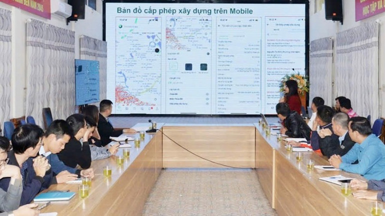 Thực hiện cấp phép xây dựng trên Mobile.