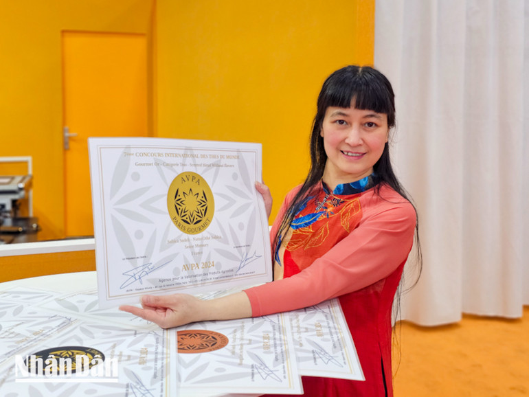 9 sản phẩm trà ướp hương của Sobica được vinh danh trong mùa giải năm nay. (Ảnh: MINH DUY)