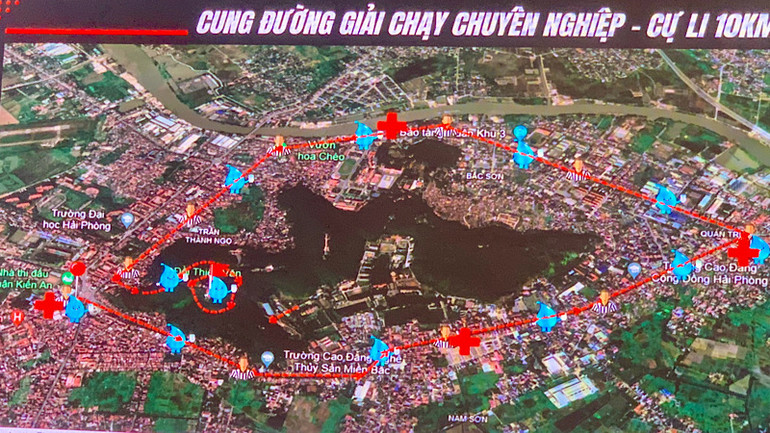 Cung đường giải chạy chuyên nghiệp 10.000m