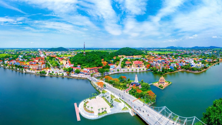 Vùng quê hương cách mạng Kiến Thụy đổi mới và phát triển mạnh mẽ. (Ảnh: VHTT Kiến Thụy)