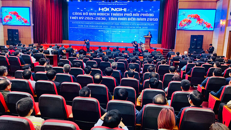 Quang cảnh hội nghị công bố Quy hoạch.