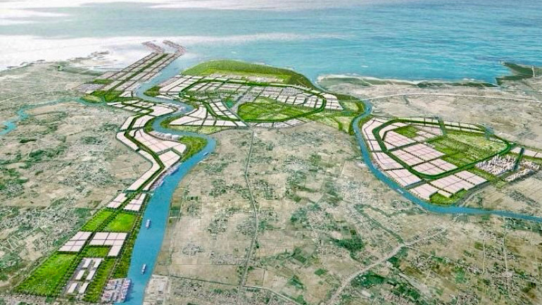 Ảnh quy hoạch Khu Kinh tế ven biển phía nam Hải Phòng - dư địa cho thu hút đầu tư phát triển Hải Phòng trong thời gian tới.